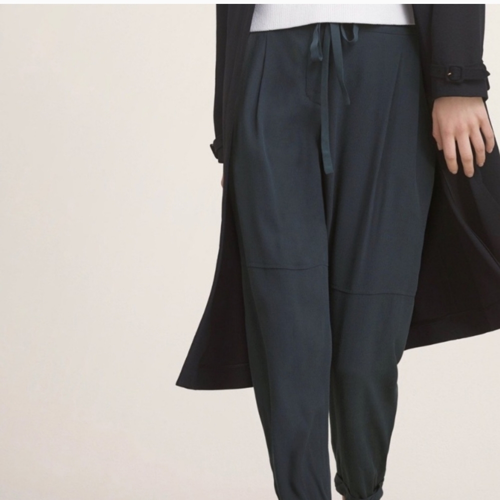 Aritzia Wilfred Allant Pants Medium with Silk Trim